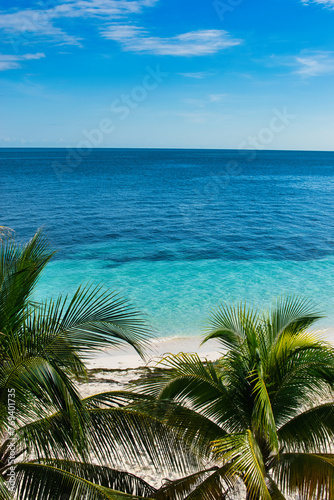 CANCUN, MEXIICO - December 06.2021: Playa Tortugas - turtle beach at Cancun with beautiful turquoise Ocean. This was on a hot sunny morning during the Covid 19 Pandemic. © Scotts Travel Photos