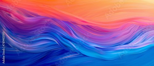 Marvel at the exquisite blend of azure blue  royal purple  and sunset orange  gracefully transitioning into a captivating gradient  meticulously captured in high-definition to highlight i.y.