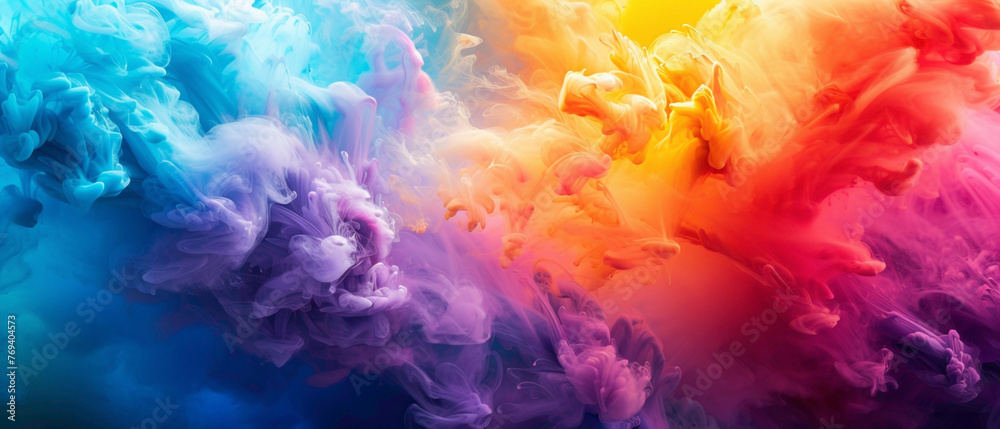 Marvel at the hypnotic transformation of colors blending gracefully into a captivating gradient, portrayed in high-definition to showcase their mesmerizing vibrancy.