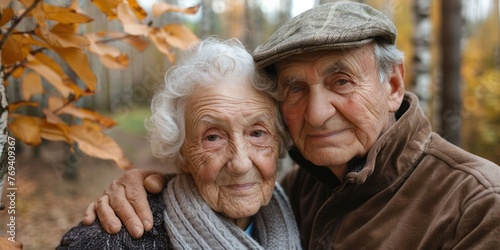 Close up of a of a beautiful couple expressing their feelings concept with elderly couple in love
