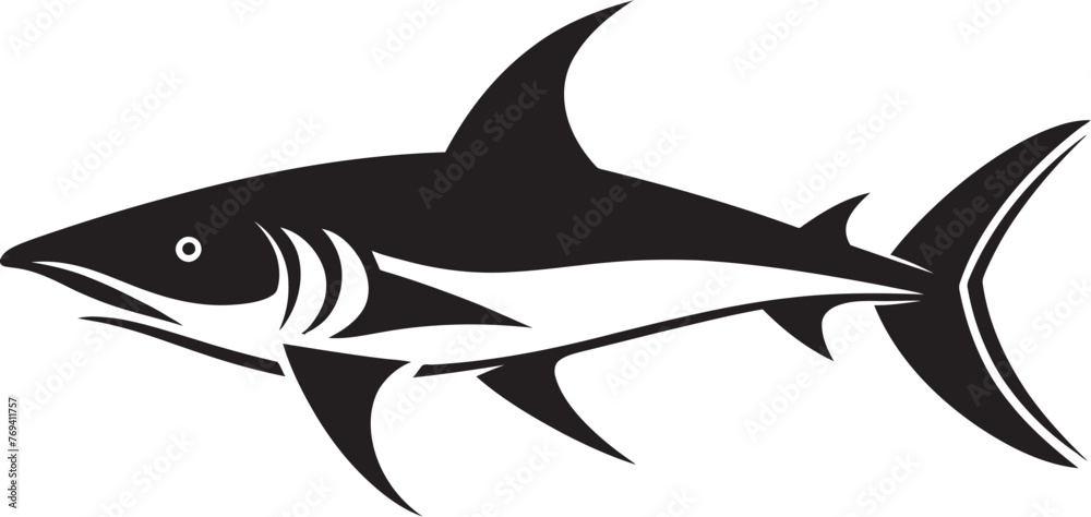 Silent Majesty Thresher Shark Black Emblem Design Aquatic Guardian Thresher Shark with Black Icon Silent Majesty Thresher Shark Black Emblem Design Aquatic Guardian Thresher Shark with Black Icon