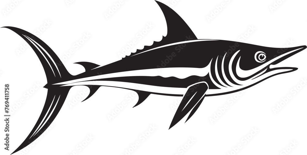 Regal Predator Thresher Shark with Black Vector Icon Silent Majesty Thresher Shark Black Emblem Design Regal Predator Thresher Shark with Black Vector Icon Silent Majesty Thresher Shark Black Emblem Design
