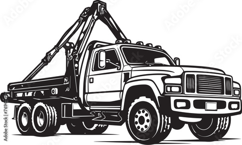Mobile Lifesavers Black Logo on Tow Truck Safety Patrol Tow Truck with Iconic Black Emblem