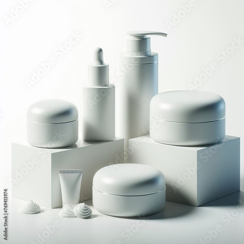 white cosmetic container