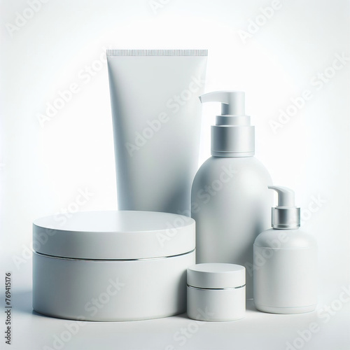 white cosmetic container