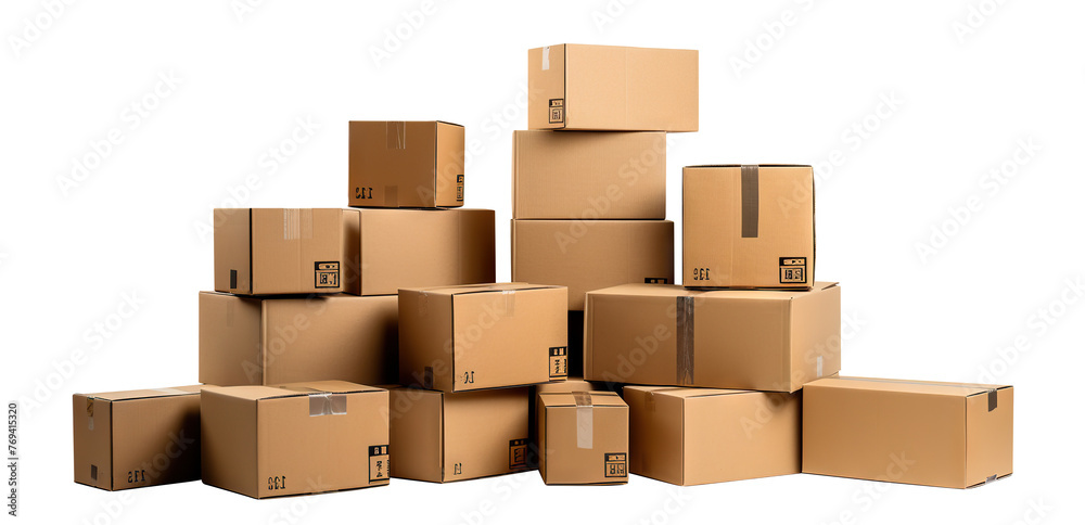 Cardboard boxes, cut out Cardboard boxes, cut out