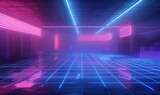 Neon Dreamscape A Vibrant Nightclub Experience Generative AI