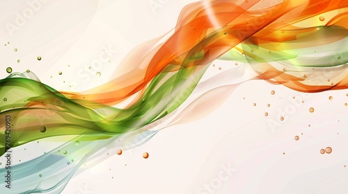 Illustration of the national flag of India.