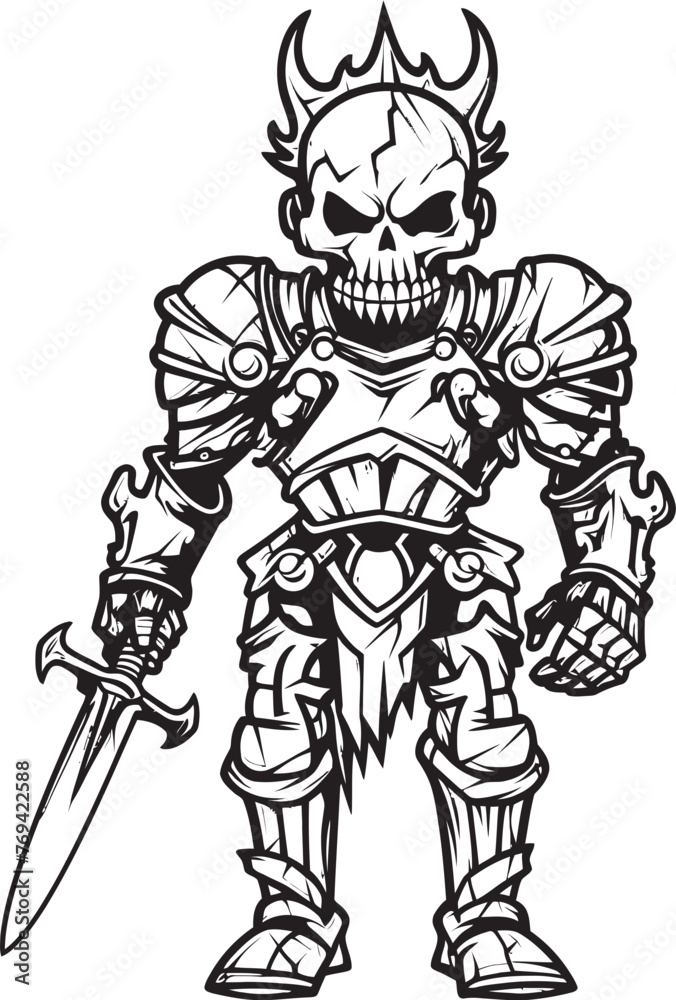 Haunted Sentinel Zombie Knight Soldier Black Vector Emblem Eternal Defender Zombie Knight Soldier Black Emblem Logo Haunted Sentinel Zombie Knight Soldier Black Vector Emblem Eternal Defender Zombie Knight Soldier Black Emblem Logo