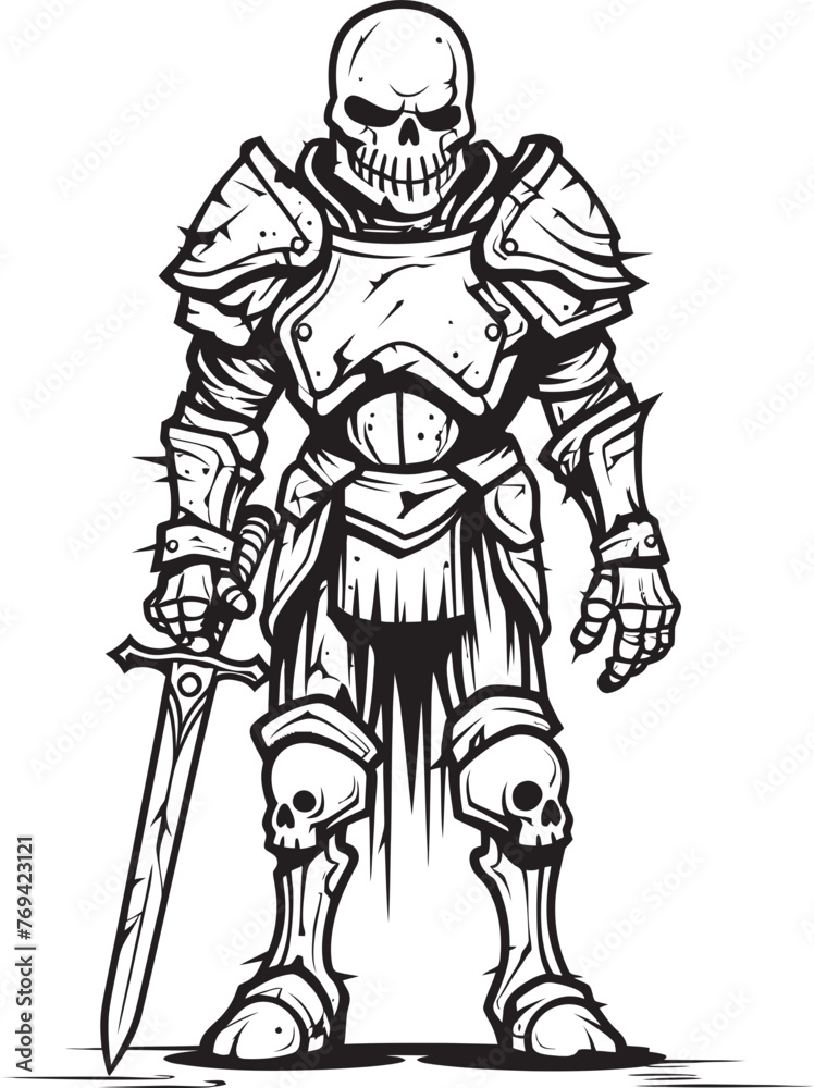 custom made wallpaper toronto digitalEternal Enforcer Zombie Knight Soldier Black Icon Design Wraith Warrior Zombie Knight Soldier Black Vector Emblem