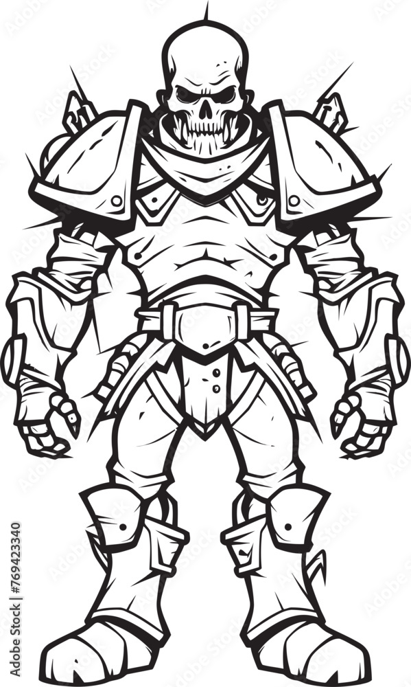 custom made wallpaper toronto digitalEerie Enforcer Zombie Knight Soldier Black Icon Emblem Spectral Sentry Zombie Knight Soldier Black Vector Design