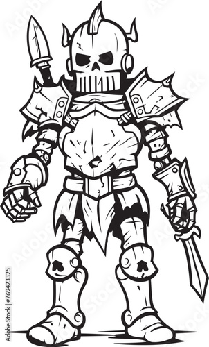 Wallpaper Mural Undying Legionnaire Zombie Knight Soldier Black Logo Emblem Cursed Crusader Zombie Knight Soldier Black Vector Icon Torontodigital.ca