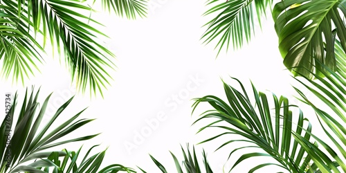 June's Tropical Vibe A Palm Tree Paradise Generative AI