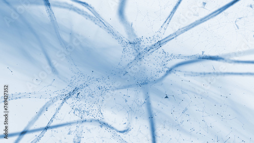  Artistic neuron cells illustration background.