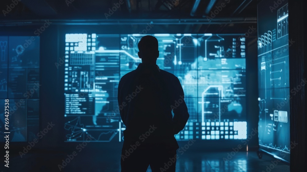 Criminal database and AI Technology for crime control concept, AI generated for texts and ads Criminal database and AI Technology for crime control concept, AI generated for texts and ads