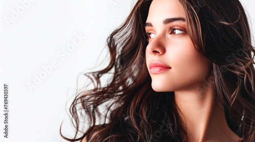 Young woman with soft waves hairstyle