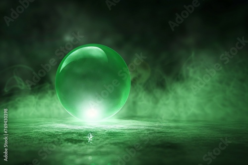Glowing Green Ball in the Dark A Solid Choice for Your Next Event Generative AI