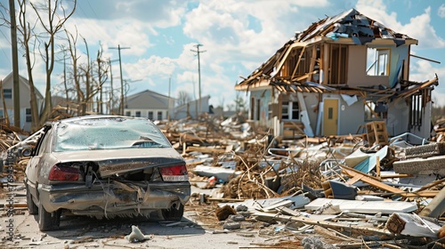 Natural Disasters and Emergencies: Photos of natural disasters or emergencies illustrate the severity and impact of the event and serve an informative purpose 