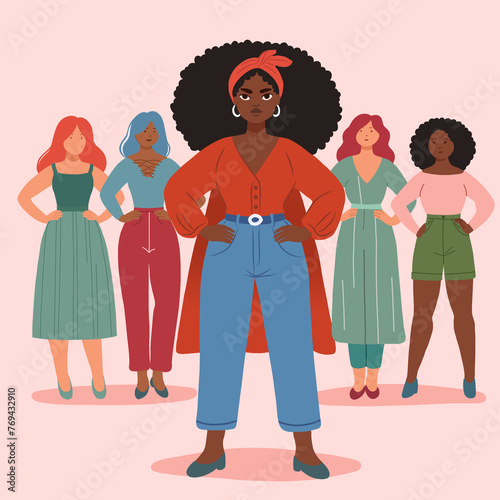 Women of various nationalities