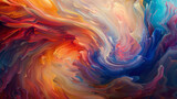 Dynamic patterns of swirling colors, their movements fluid and graceful, like a dance captured in paint.