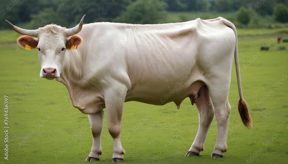 A Cow With Its Tail Held High A Sign Of Dominance