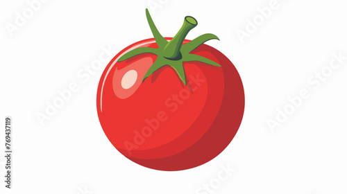 Tomato Flat vector isolated on white background -