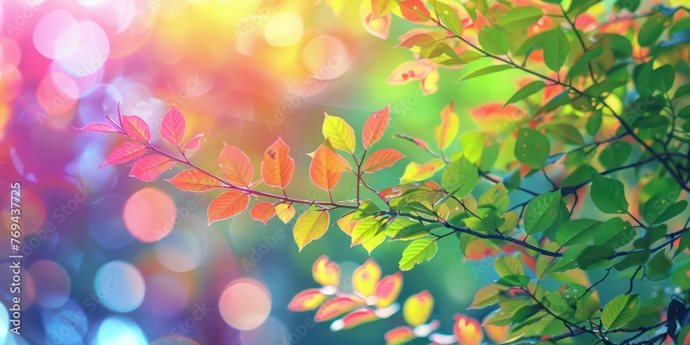 Generate an image of colorful nature background Generate an image of colorful nature background