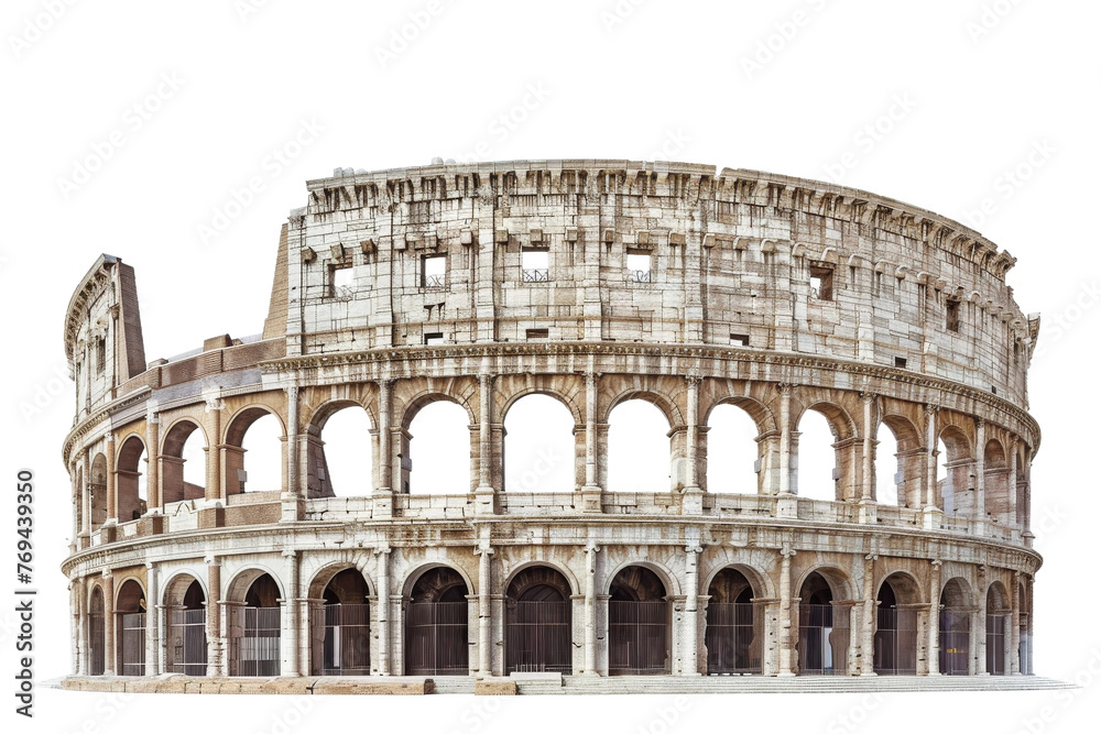 Coliseum Spectacle Unveiled on Transparent Background