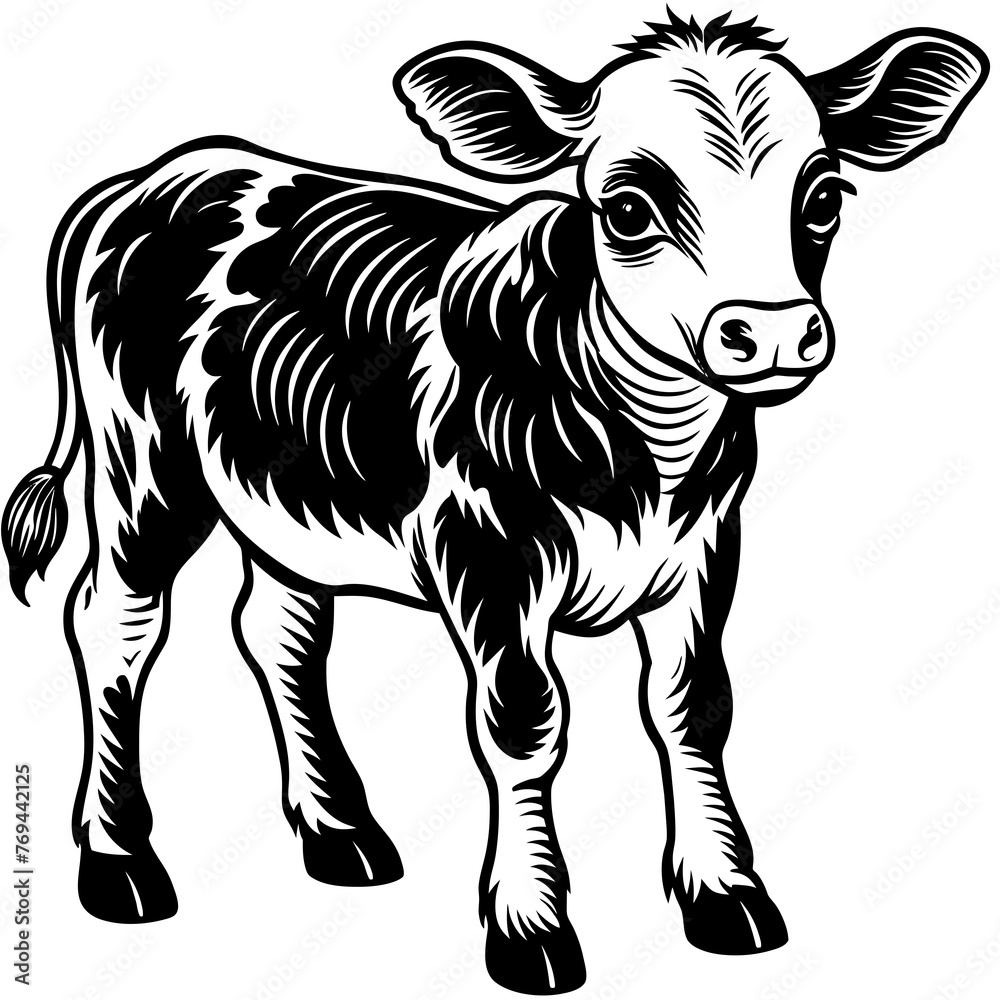 baby cow vector design 