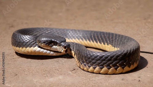 A Cobra Shedding Its Old Skin