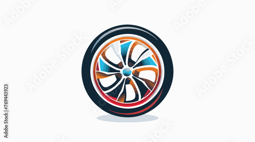 Car wheel logo abstract creative and modern logo for i