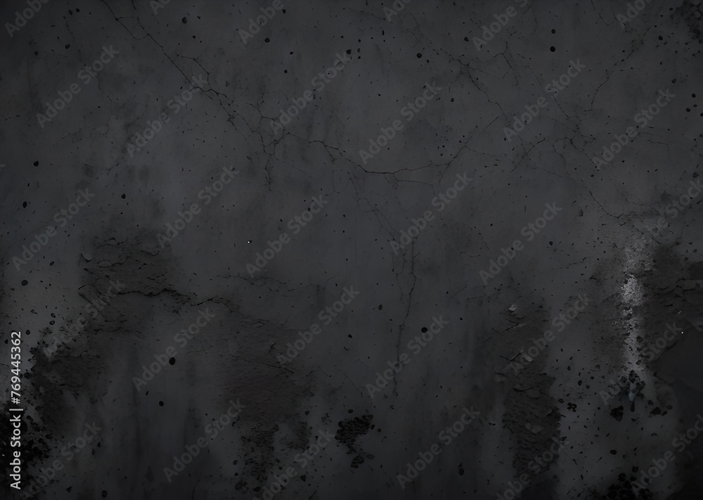 Grunge metal wall texture background, suitable for Halloween theme background, old cracks in cement, dusty old film effect texture, horror concrete imitation facade wall, generative AI	 - obrazy, fototapety, plakaty 