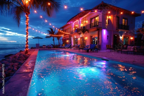 Spacious Luxury Villa with Private Pool, Ocean Views, and Stunning Sunsets on the Beachfront photo