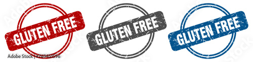 gluten free stamp. gluten free sign. gluten free label set