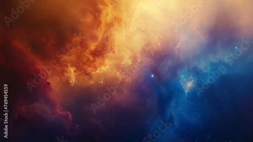 Fiery Cosmic Nebula: A Spectacular Display of Celestial Splendor, Offering a Glimpse into the Vastness of the Interstellar Cloudscape, Igniting the Imagination with Cosmic Wonder and Inspiring Awe