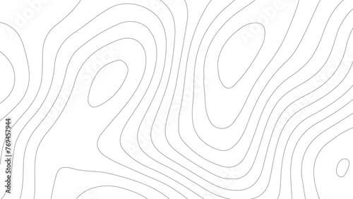 Abstract white paper cut background with lines. Background of the topographic map. White wave paper curved reliefs abstract background.