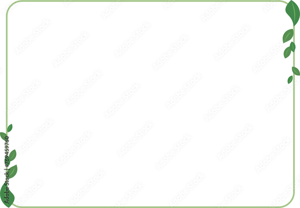 초록잎 프레임 초록잎 프레임