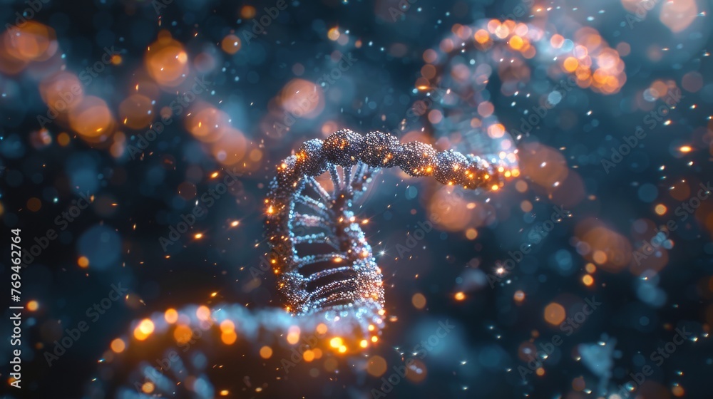 Human dna helix Human dna helix