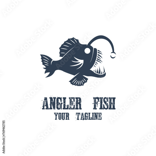 Powerful and unique Angler Fish Logo Vector