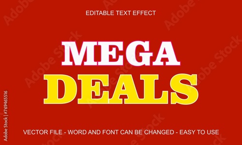 Editable text effect mega deal, super big sale text style