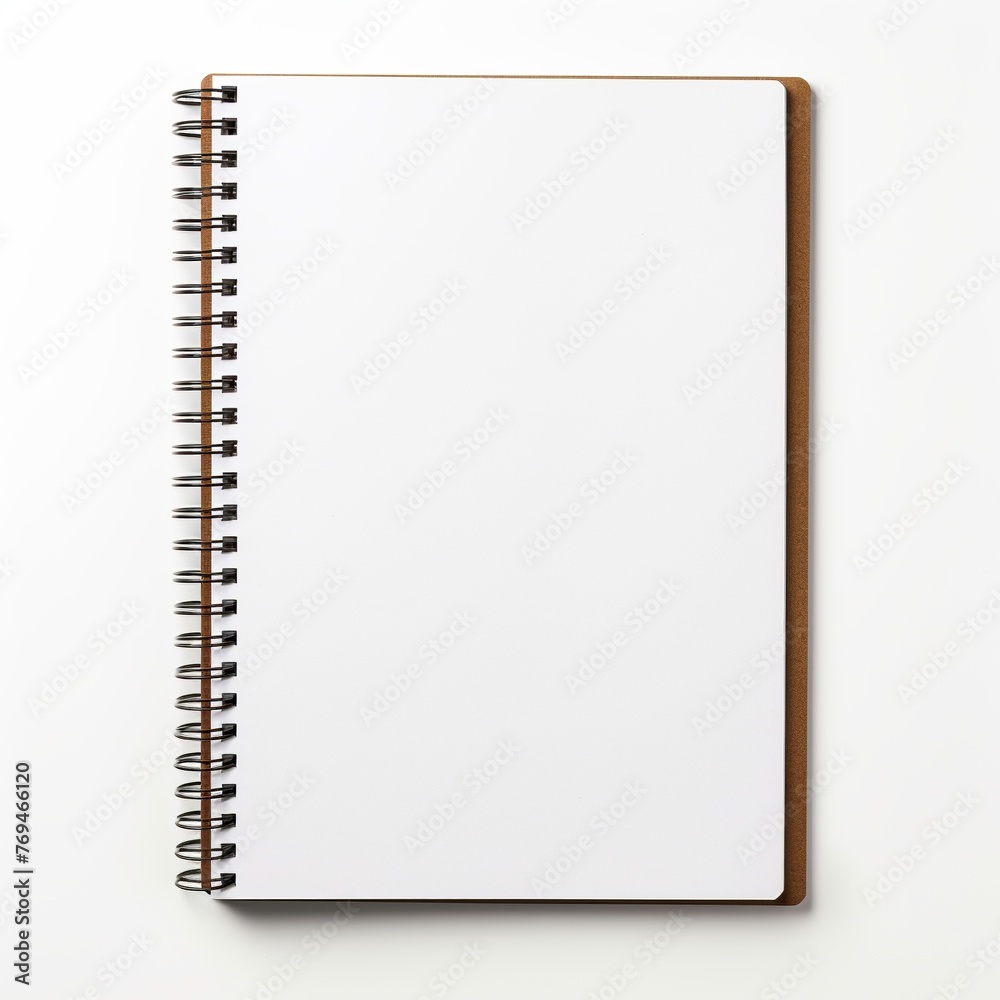 blank notebook isolated on white blank notebook isolated on white