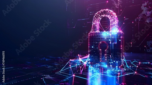 Cyber Security Digital Data Network Protection and Global 5G High-Speed Internet Connection with Big Data Analysis Background