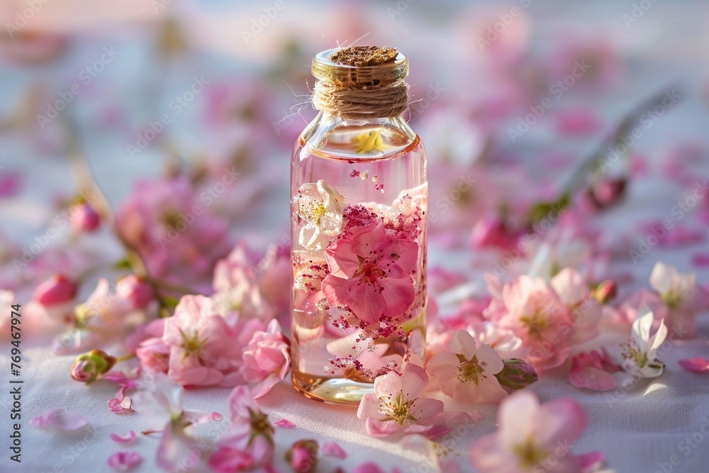 Blossom Infusion Bath Oil in premium packgage. Blossom Infusion Bath Oil in premium packgage.