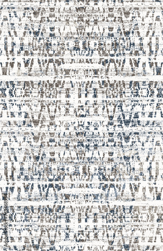 Carpet and Fabric print design with grunge and distressed texture repeat pattern  