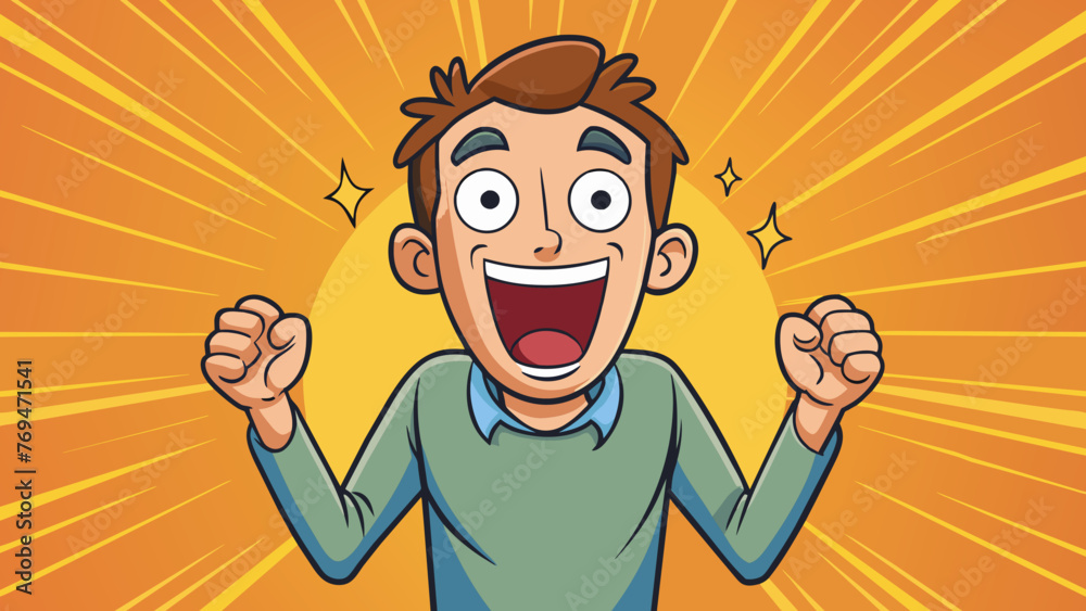 the emotion of surprise vector illustration the emotion of surprise vector illustration