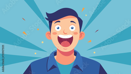 the emotion of surprise vector illustration