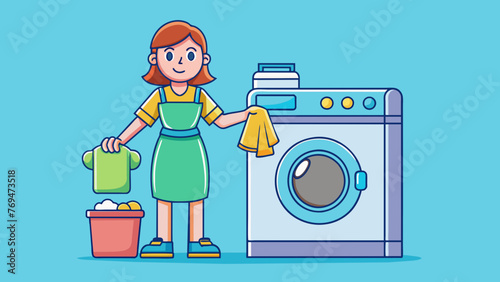 washing machin vector illustration