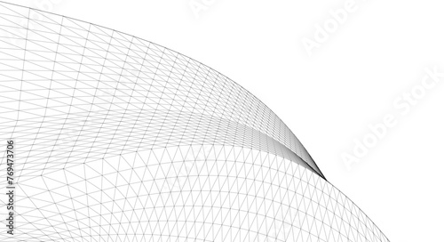 abstract geometry arch 3d illustration  © Svjatoslav