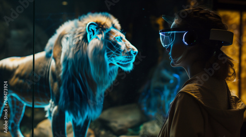 State-of-the-art zoo using AR technology with smart glasses © Billy