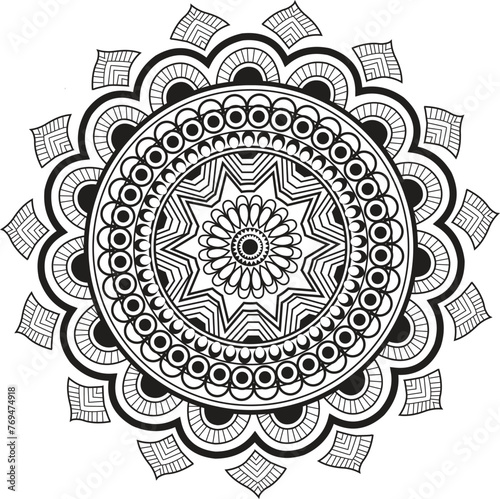 This is simple and vector Mandala  background and This Mandala background is editable.
